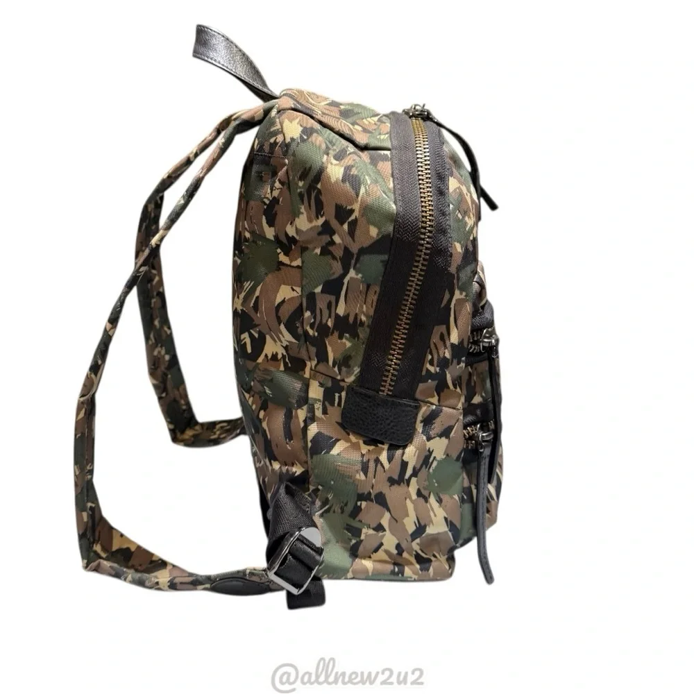 Marc Jacobs Green and Brown Camouflage Backpack